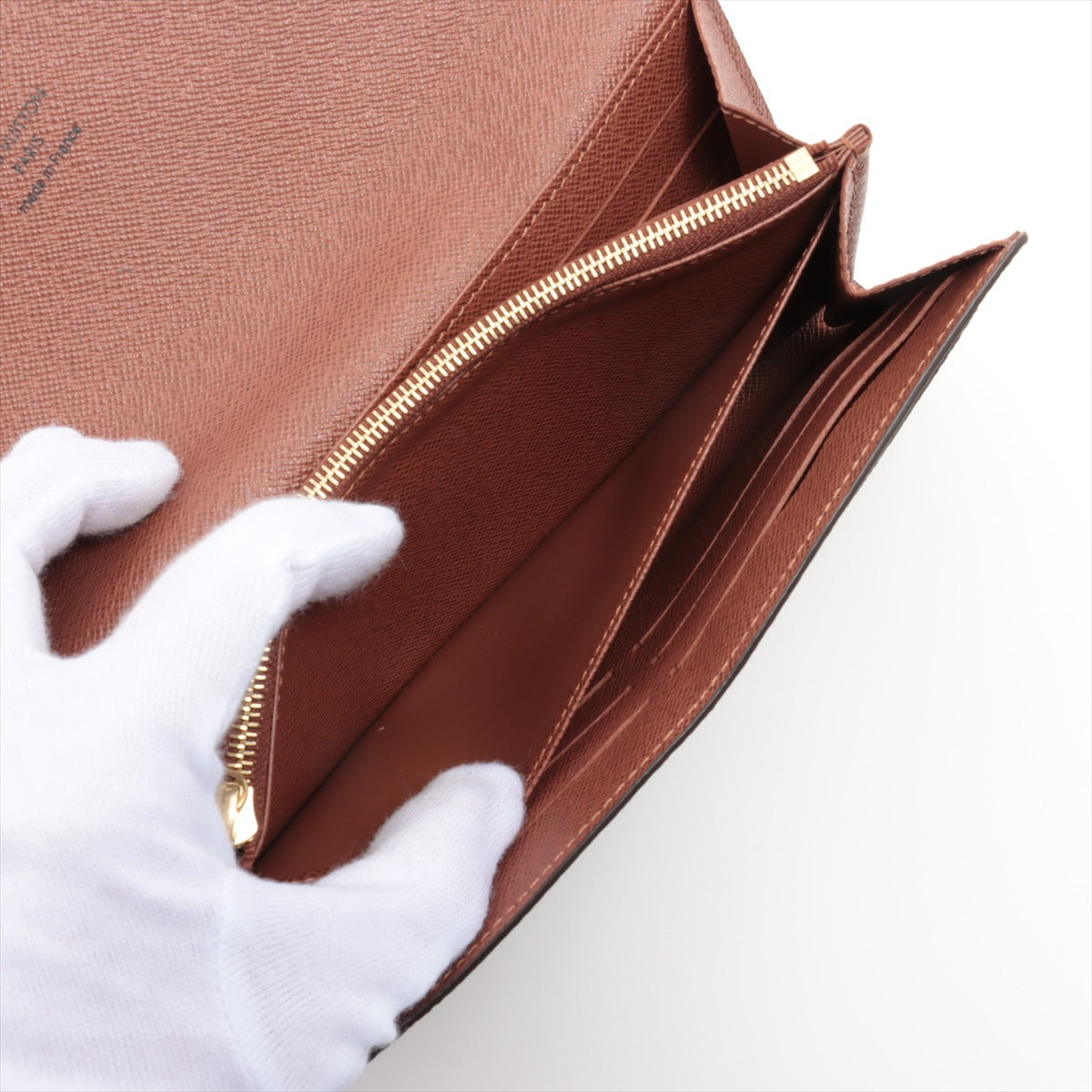 Louis Vuitton Monogram Portfolio Sarah M60531 Brown Long  Reaction Wallet