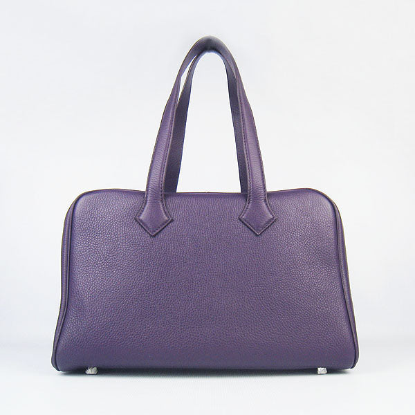 Luxury Hermes Togo leather handbag H2802 purple