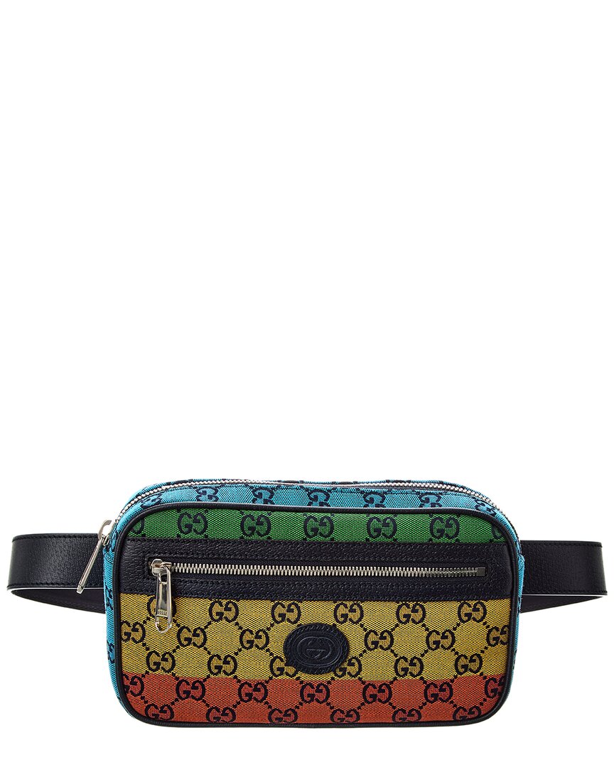 Luxury Gucci Trending 2025 GG Canvas & Leather Belt Bag