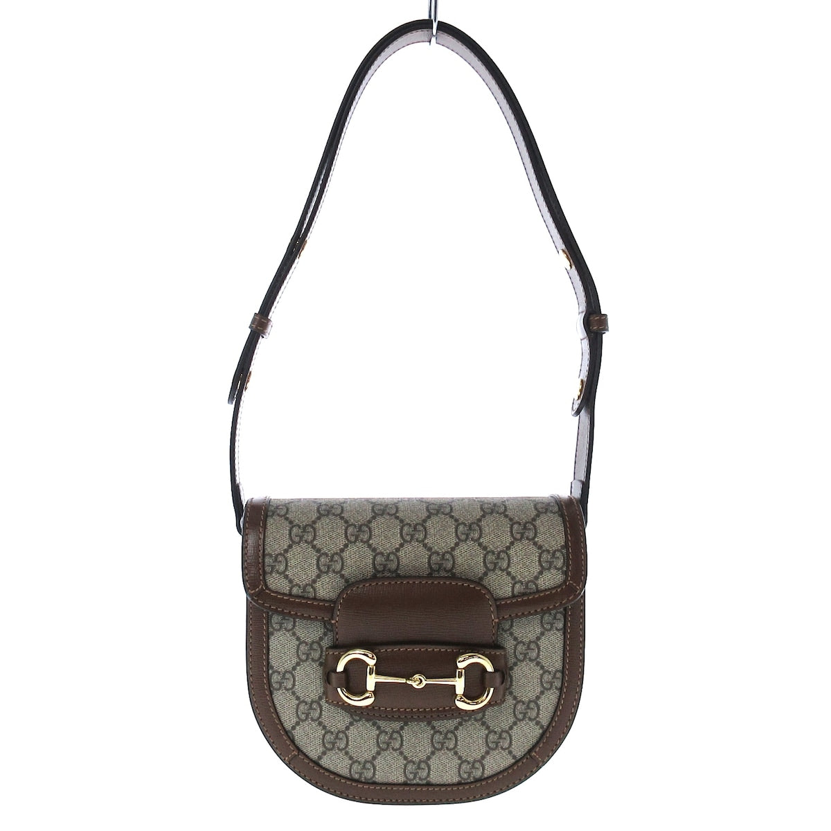 Gucci Horsebit  Canvas Shoulder Bag ()