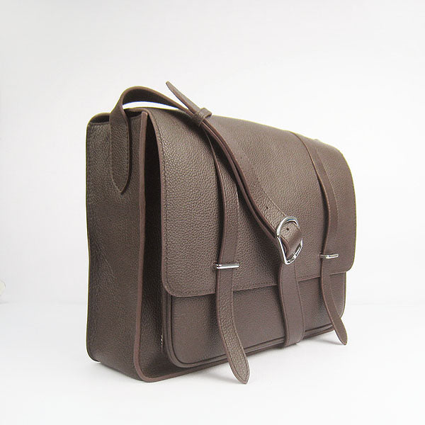 Luxury Hermes Steve H2812 Lambskin Coffee Handbag