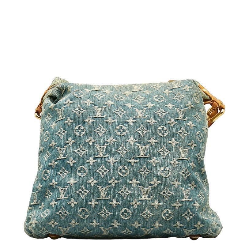 Louis Vuitton Monogram Denim Baggage GM Slipper Shoulder Bag M95048 Blue Denim Leather  Louis Vuitton