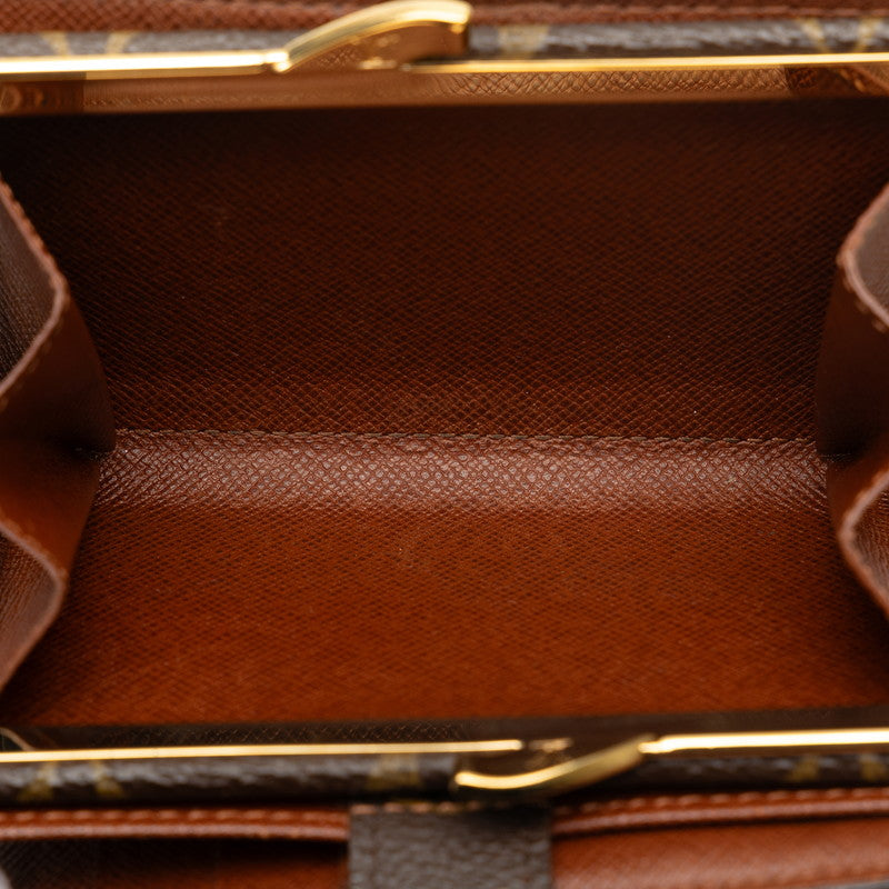 Louis Vuitton Monogram Portemone Vie Vie de Vienna Double Fed Wallet M61663 Brown PVC Leather  Louis Vuitton