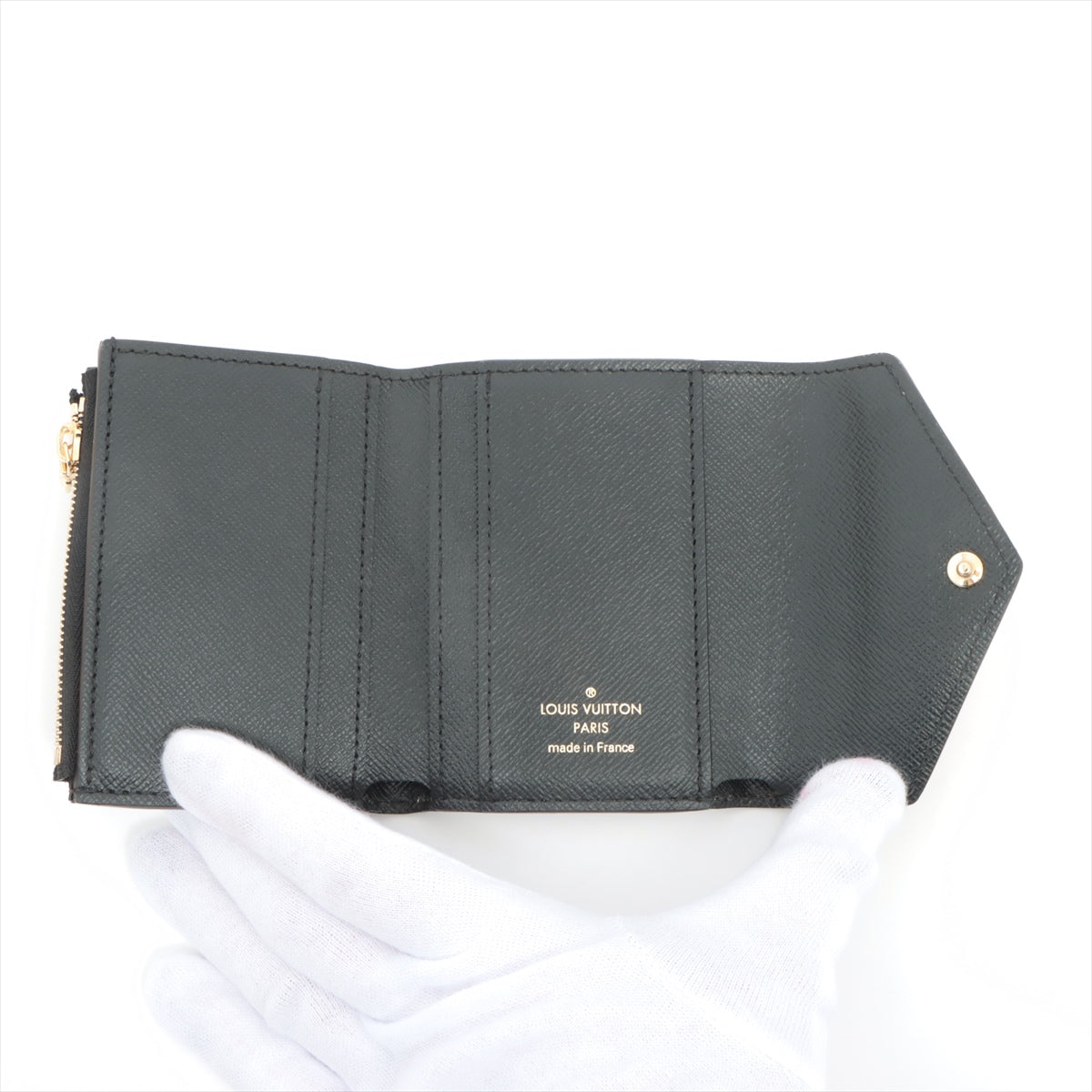 Louis Vuitton Giant Monogram Reversee Portfolio Zoe M80725 Brown Compact Wallet