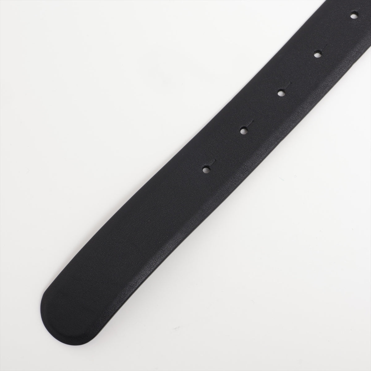 Chanel Coco B20A Belt 80 GP x Rhinestone x Leather Black
