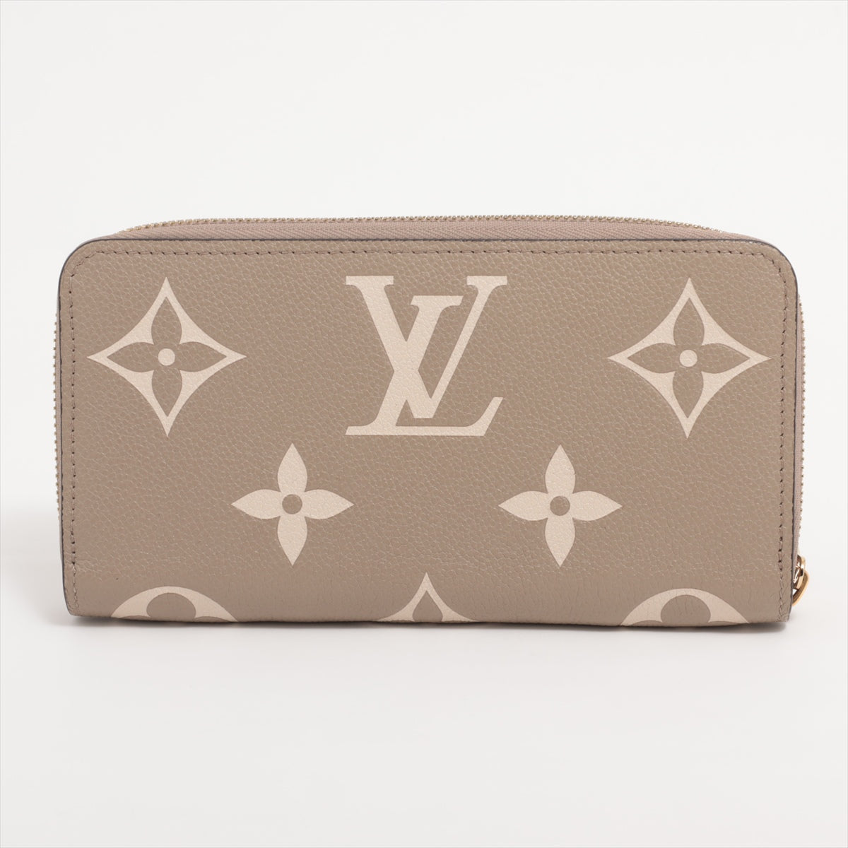 Louis Vuitton bicolor monogram implant zipper wallet M69794 turtle cream round zipper wallet  responsive allu