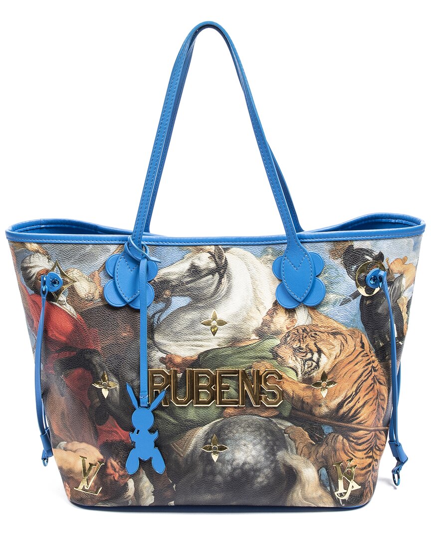 Louis Vuitton Limited Edition Blue Rubens ted Canvas Jeff Koons Masters