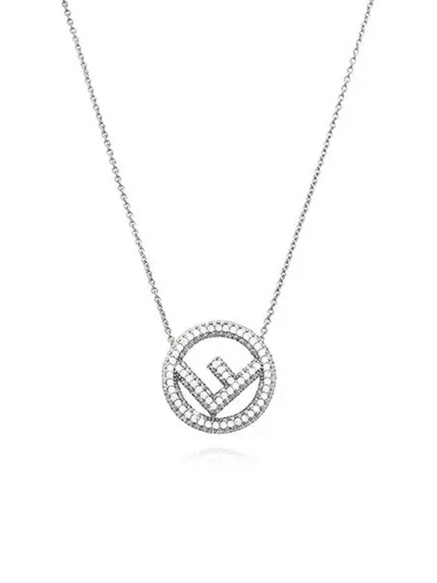 Luxury Fendi FF Logo Chain Bracelet Silver