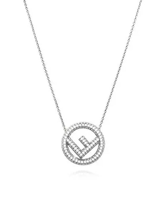 Luxury Fendi FF Logo Chain Bracelet Silver