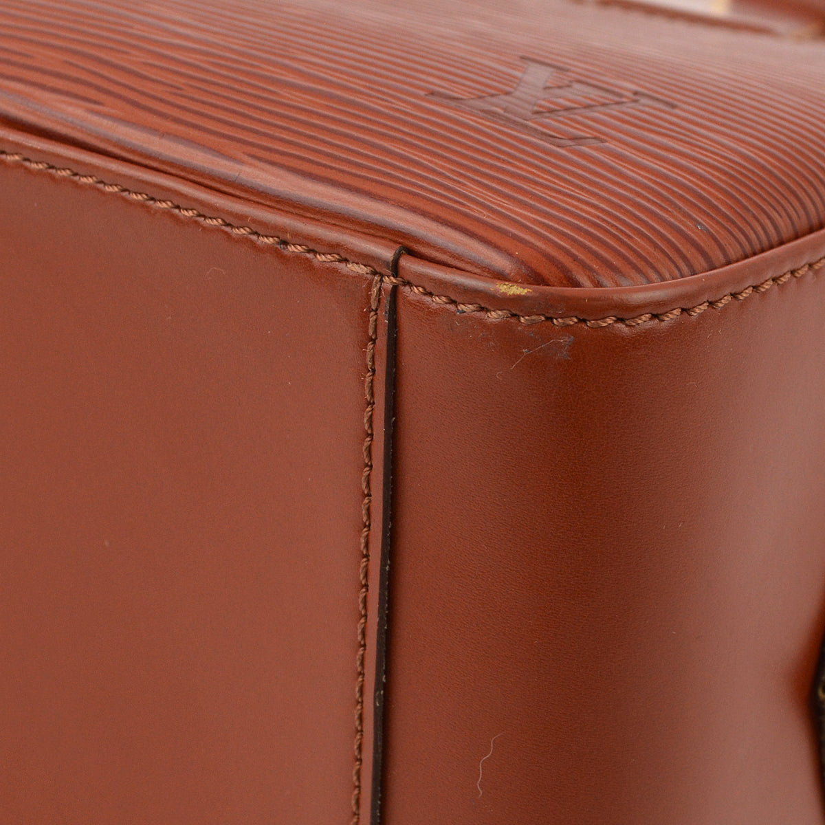 Louis Vuitton 1997 Brown Epi Sablon Handbag M52043