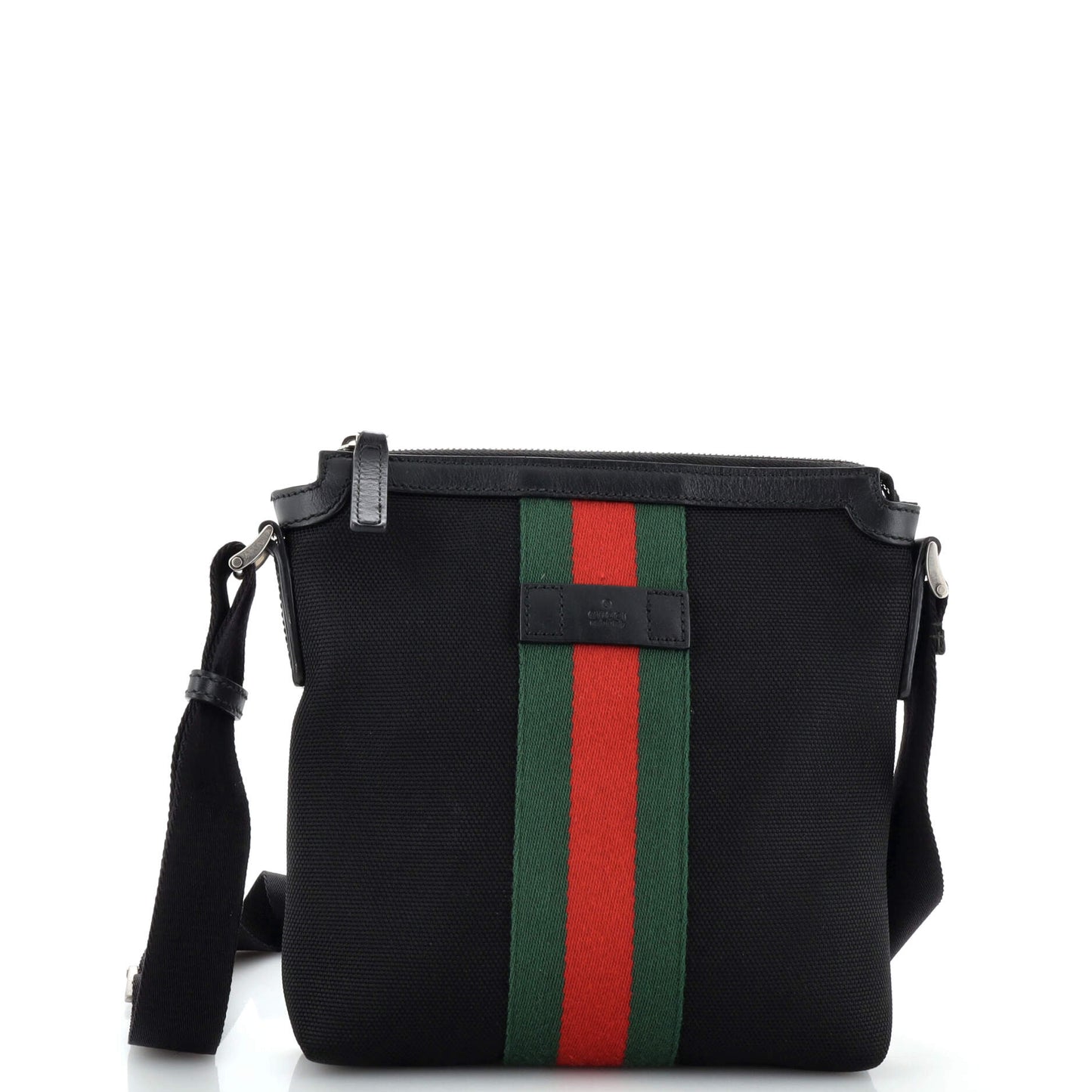 Luxury Gucci Trending 2025 Web Messenger Bag Techno Canvas Small
