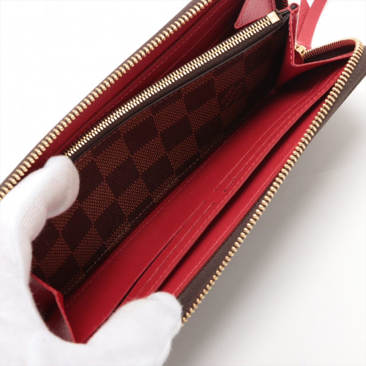 Louis Vuitton Damier Portfolio Claimance N60534 Triple Round  Wallet