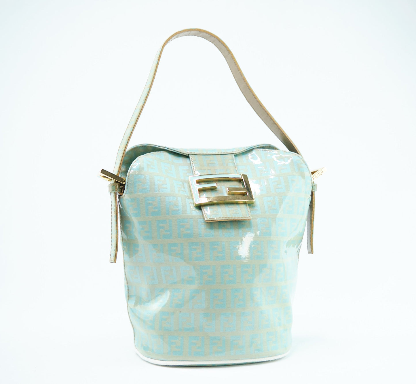 Luxury FendiZucchino Canvas Bucket Bag - '10s