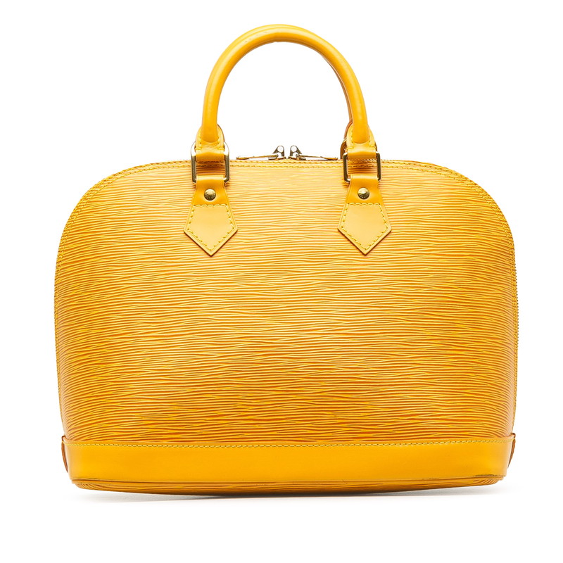 Louis Vuitton Epi Alma Handbag M52149 Tasili Yellow Leather  Louis Vuitton
