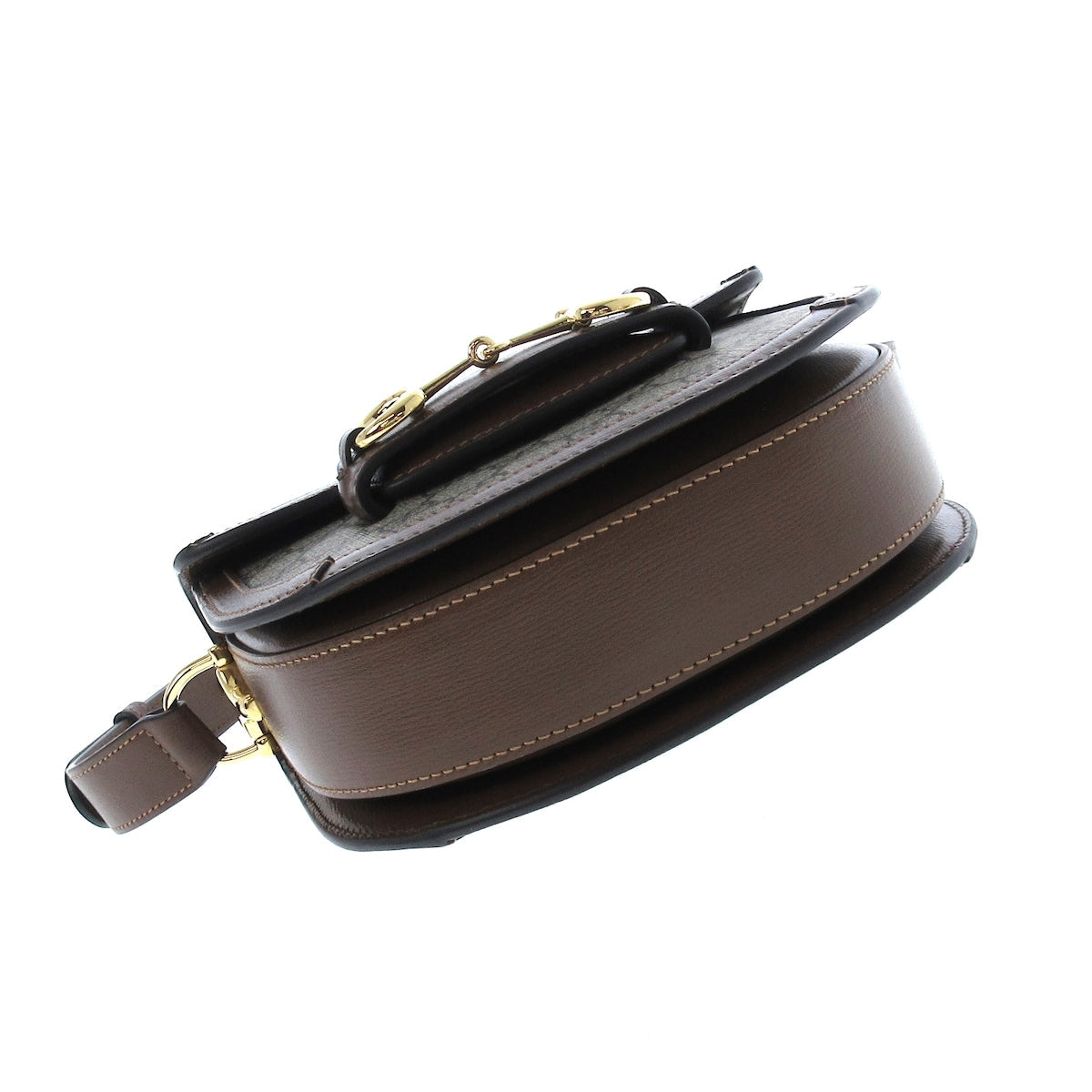 Gucci Horsebit  Canvas Shoulder Bag ()