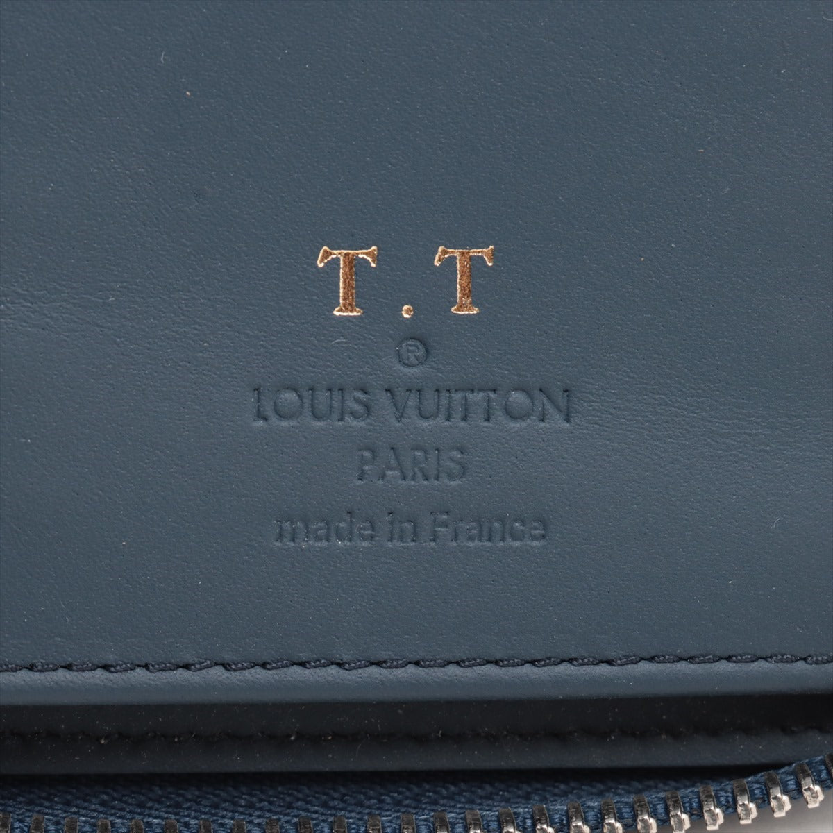 Louis Vuitton LV Aerogram  Wallet Vertical M81767 Marine Round Zip Wallet