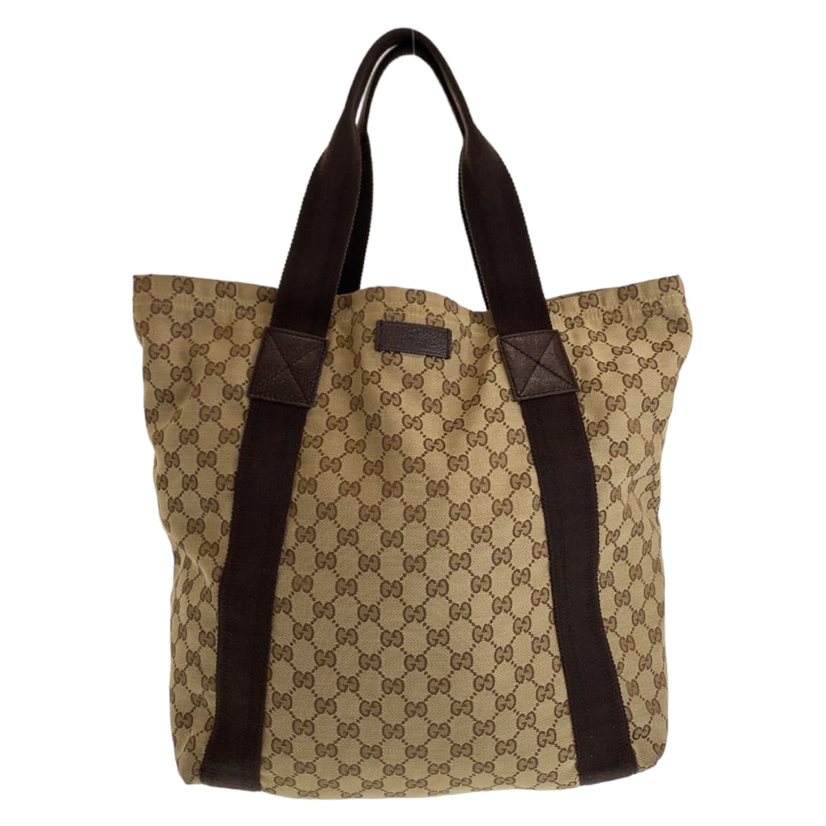 Luxury Gucci Trending 2025 Beige Brown GG Canvas Tote Bag