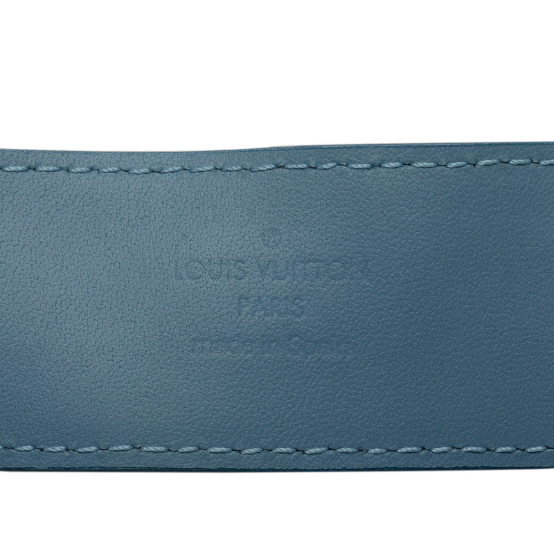 Louis Vuitton Monogram Denim Sanctuary LV New Wave Belt Size 80/32 M0146 Light Blue Multicolor Denim Leather  Louis Vuitton