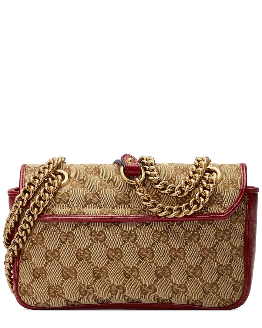 Gucci Marmont Mini GG Canvas & Leather Shoulder Bag