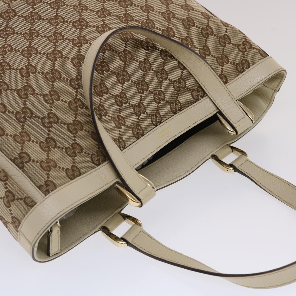 Gucci Gg Canvas  Canvas Tote Bag