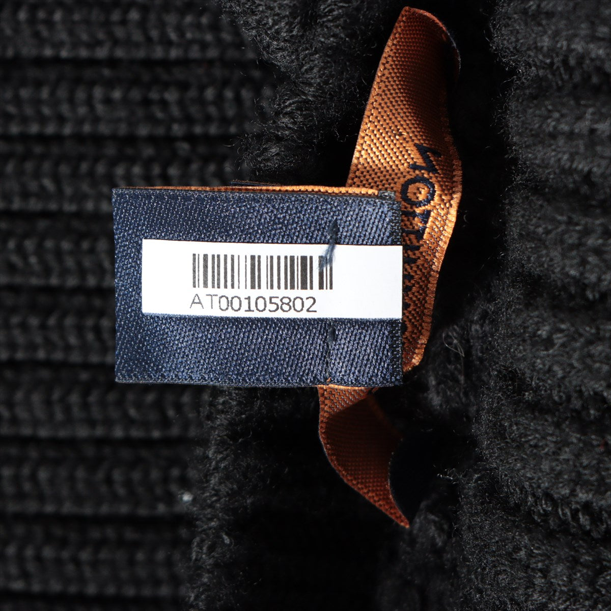 Louis Vuitton 18AW Wool s One Earrings L  Black RW182W Nonerth Sleeve Sealed
