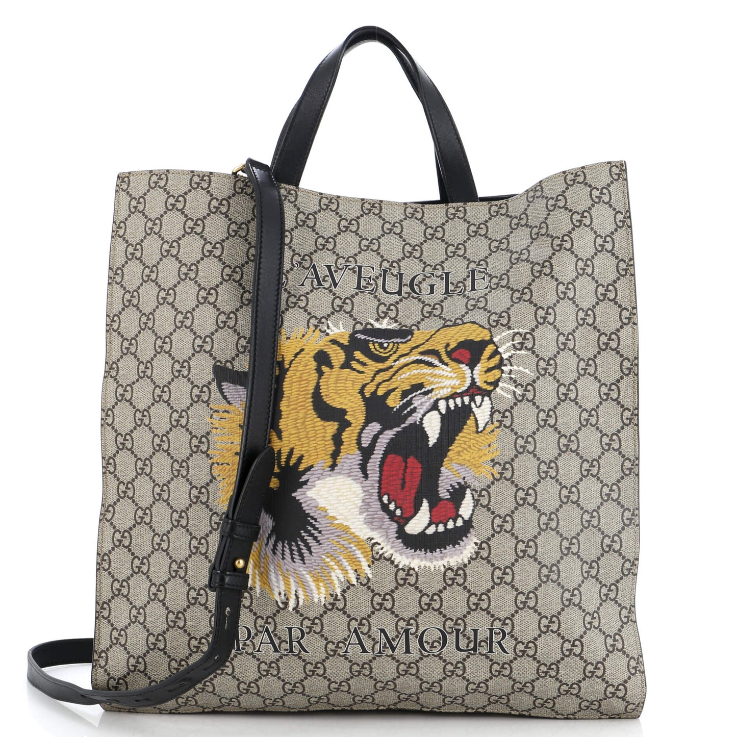 Luxury Gucci Trending 2025 Convertible Soft Open Tote Printed GG Coated Canvas Tall