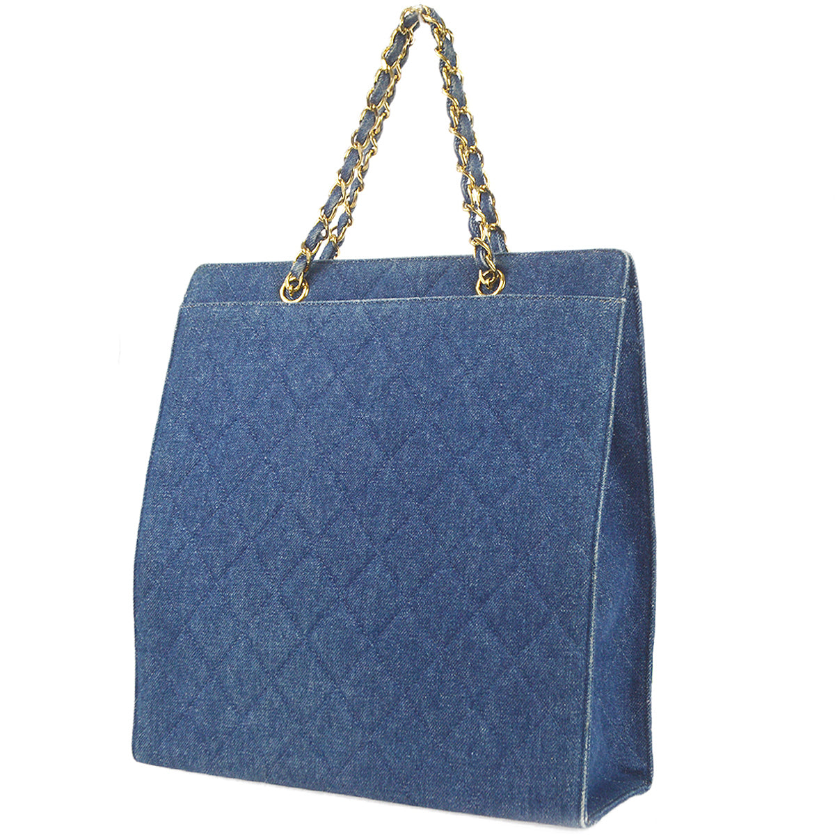 Luxury Chanel 1997-1999 Chain Tote Denim