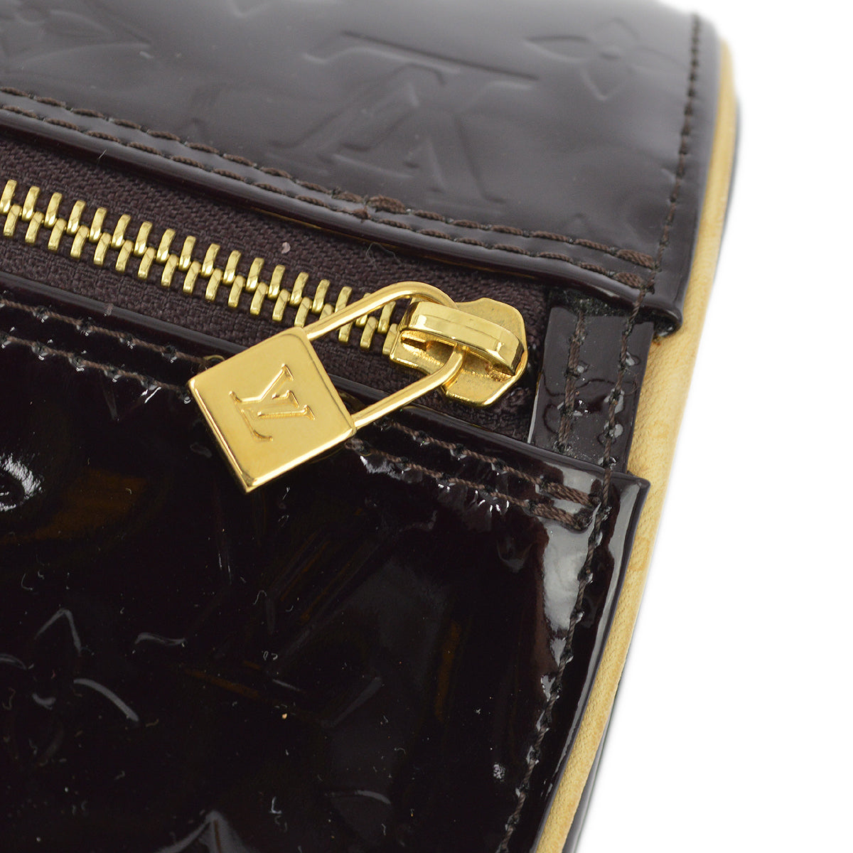 Louis Vuitton 2008 Purple Monogram Vernis Bedford Handbag M91996