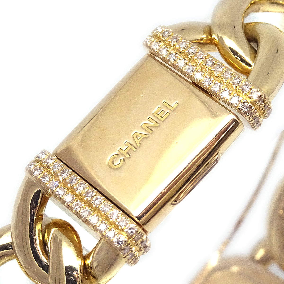 Luxury Chanel 1987 Premiere Watch 18K Diamond Bezel #L