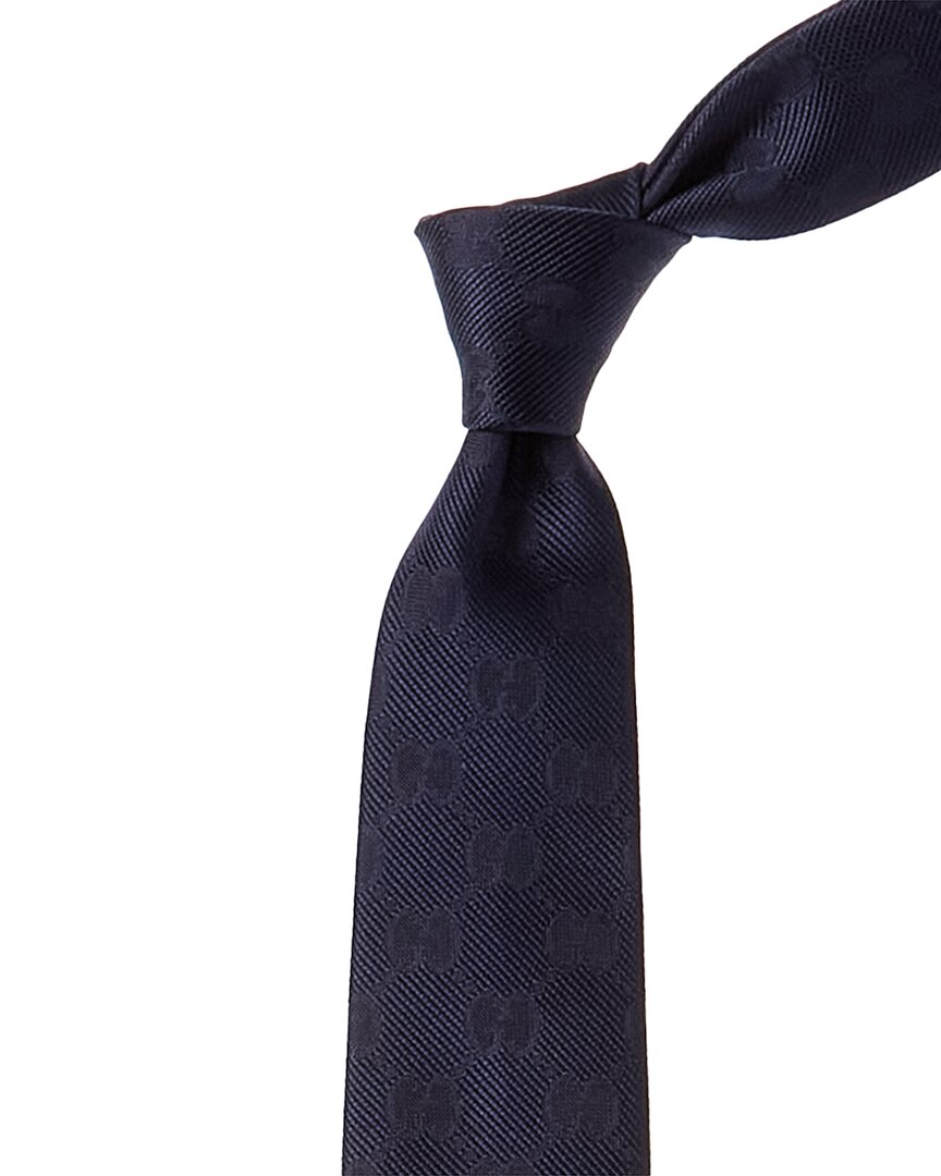 Gucci Navy Silk Tie