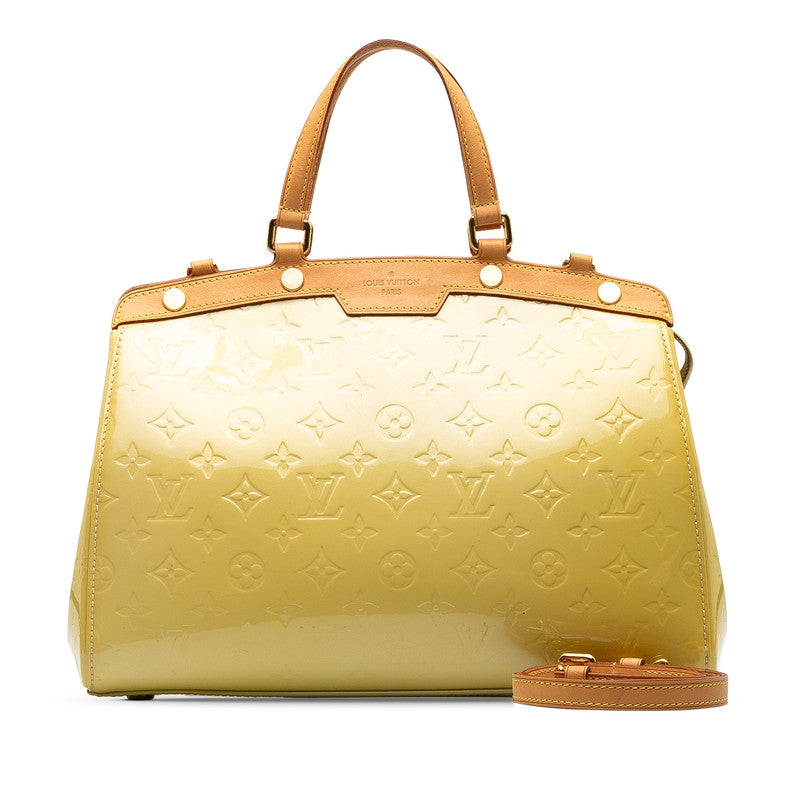 Louis Vuitton Monogram Vernis Blair MM Handbag Shoulder Bag 2WAY M90108 Citrine Yellow Patent Leather  Louis Vuitton