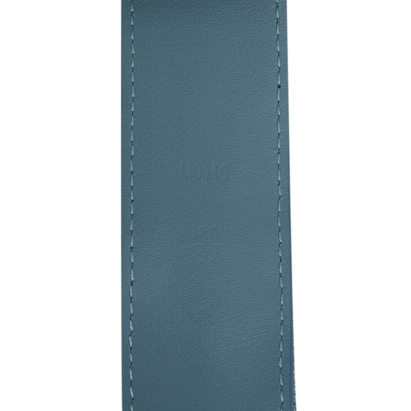 Louis Vuitton Monogram Denim Sanctuary LV New Wave Belt Size 80/32 M0146 Light Blue Multicolor Denim Leather  Louis Vuitton
