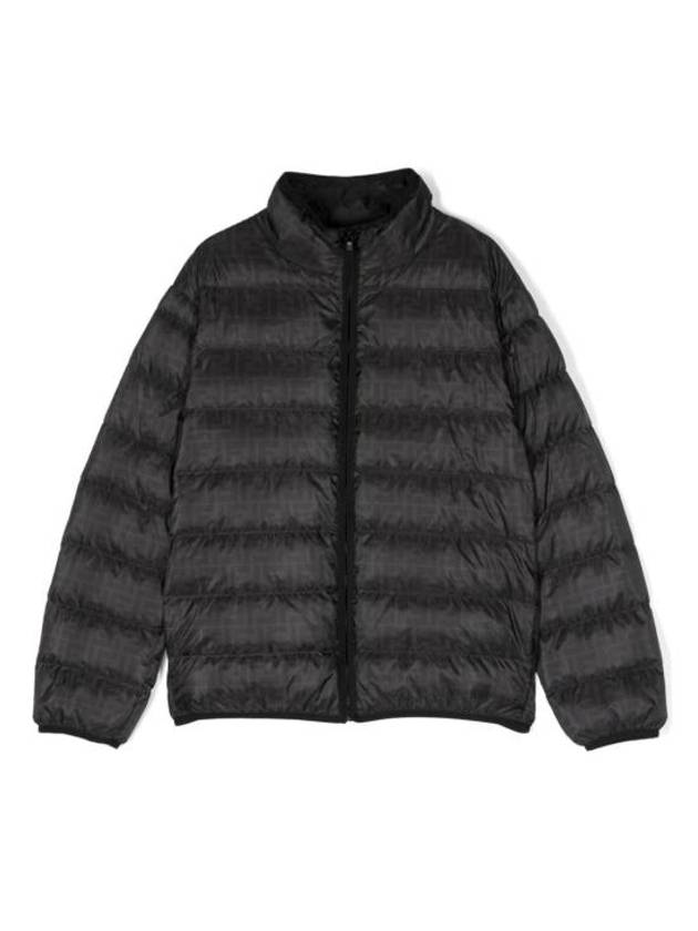 Luxury Fendi Kids Monogram Pattern Padding Black