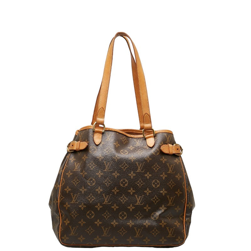 Louis Vuitton Monogram Battalion Vertical Shoulder Bag M51153 Brown PVC Leather  Louis Vuitton