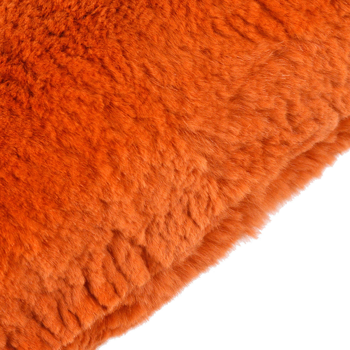 Luxury Chanel 2000-2001 Chain Shoulder Bag Orange Fur
