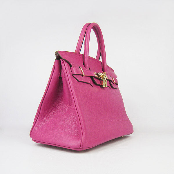 Luxury Hermes Birkin 30cm Togo Leather Handbags Peach Golden