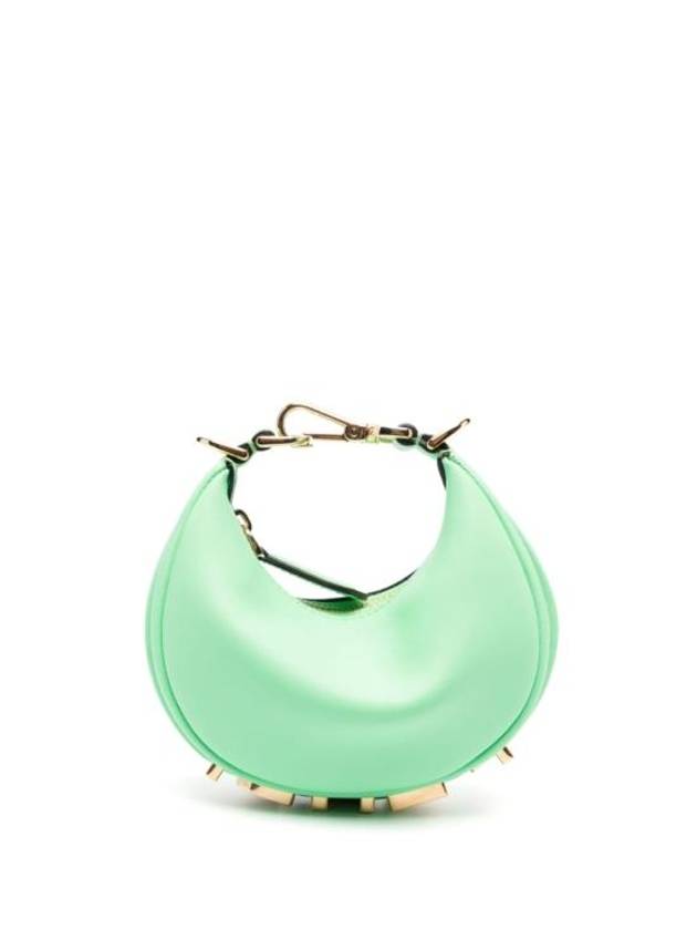 Luxury Fendi Nano Luxury Fendigraphy Hobo Tote Bag Neon Green