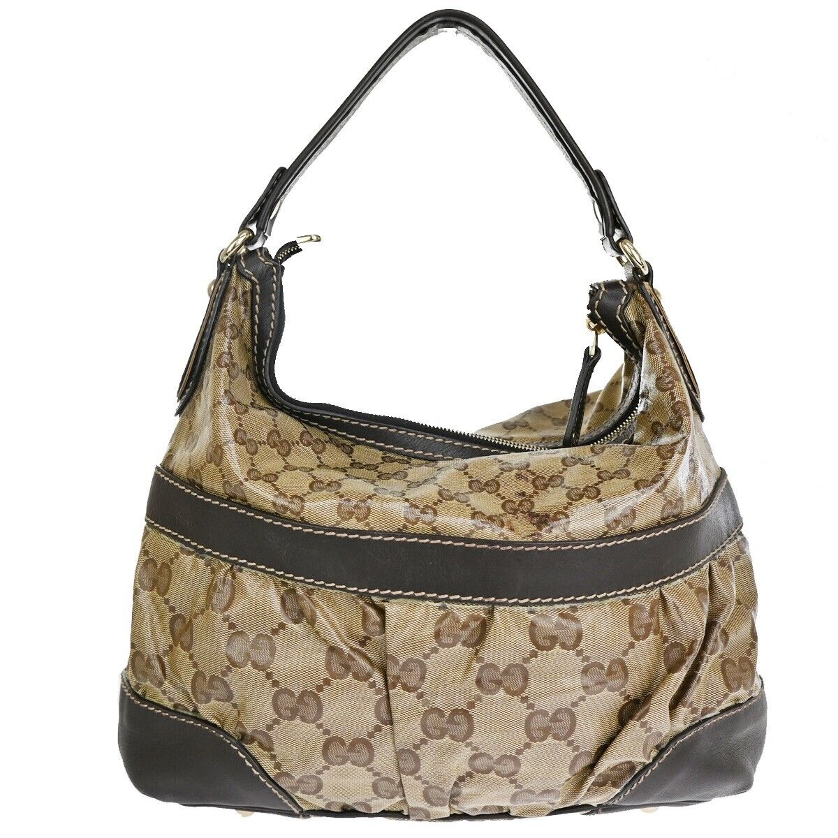 Gucci Gg Crystal  Canvas Shoulder Bag ()