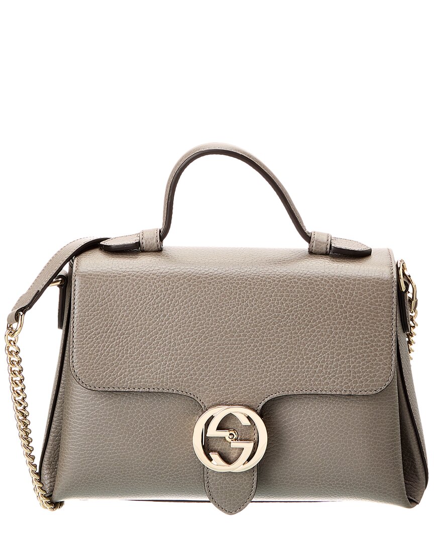 Luxury Gucci Trending 2025 Logo Leather Shoulder Bag