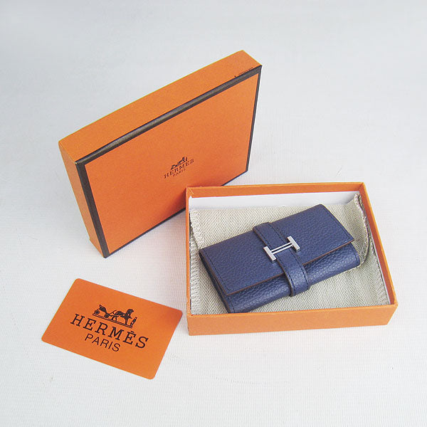 Luxury Hermes Wallet H022 Ladies Blue