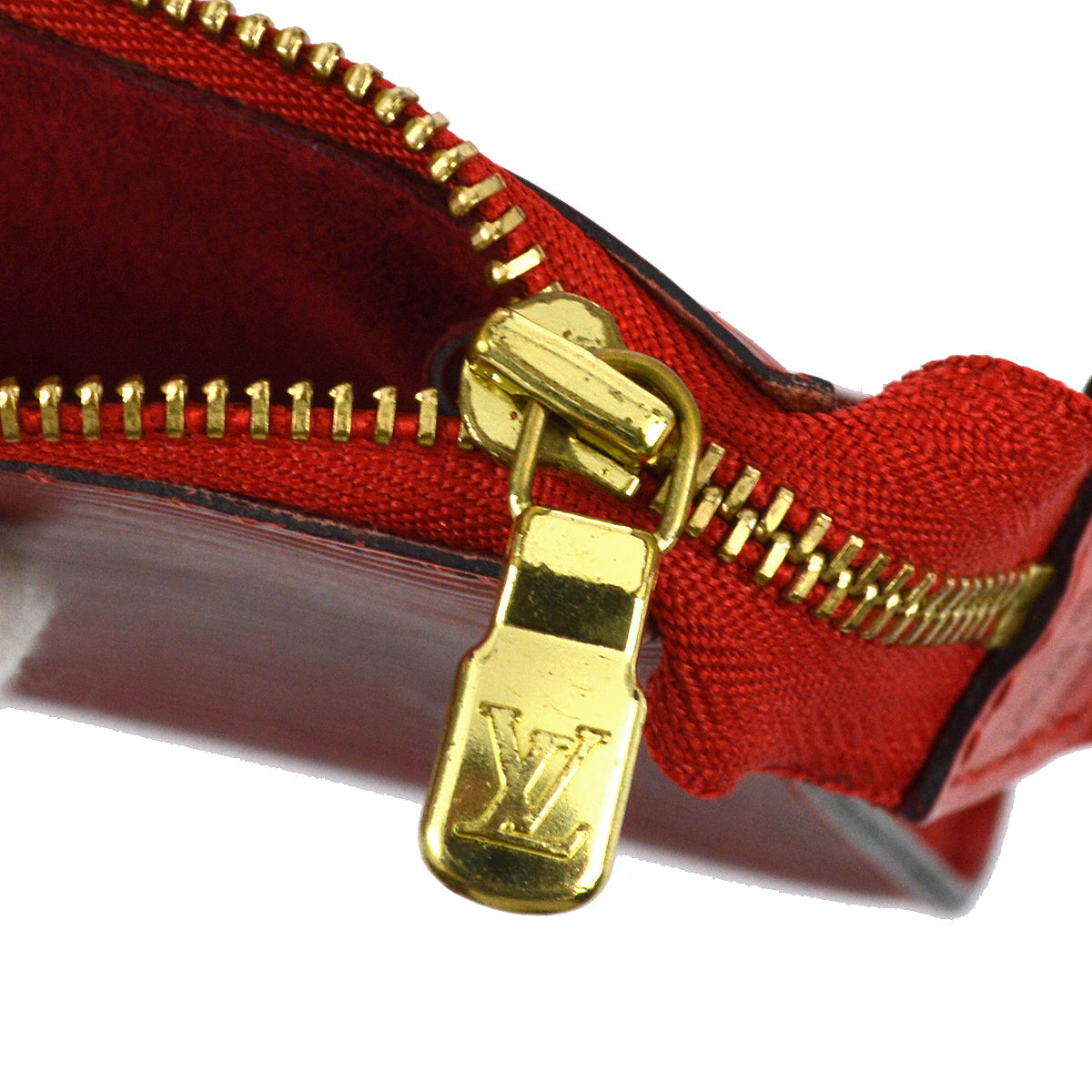 Louis Vuitton 2002 Red Epi Pochette Accessoires Handbag M52947