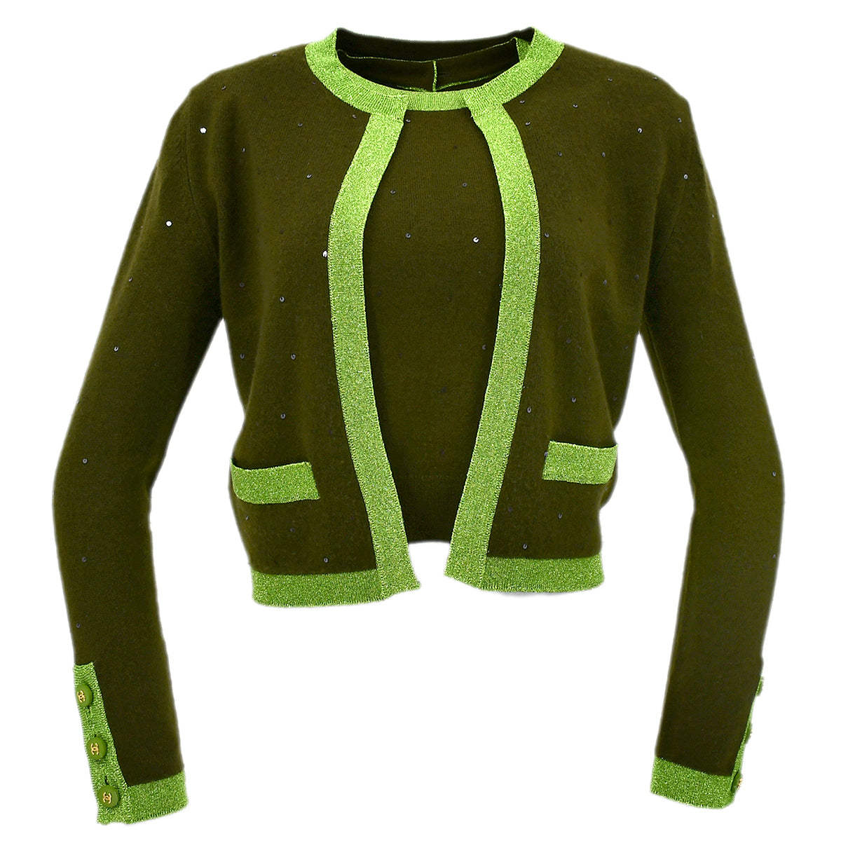 Chanel Fall 1996 top and cardigan set #40