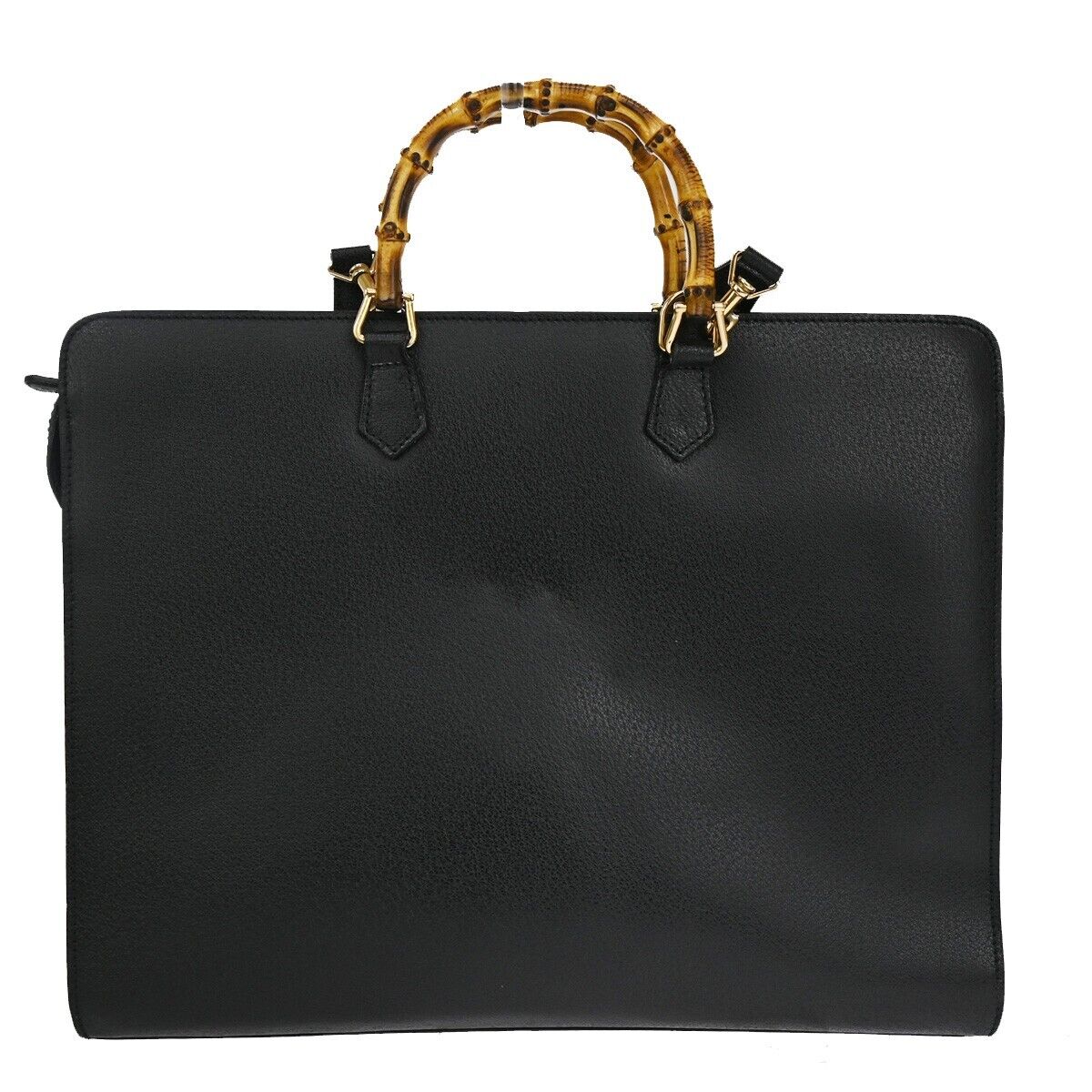 Gucci Bamboo  Leather Handbag ()