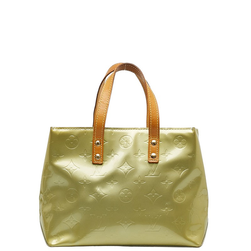 Louis Vuitton Monogram Vernis Reed PM Handbag M91145 Grey Silver Patent Leather  Louis Vuitton