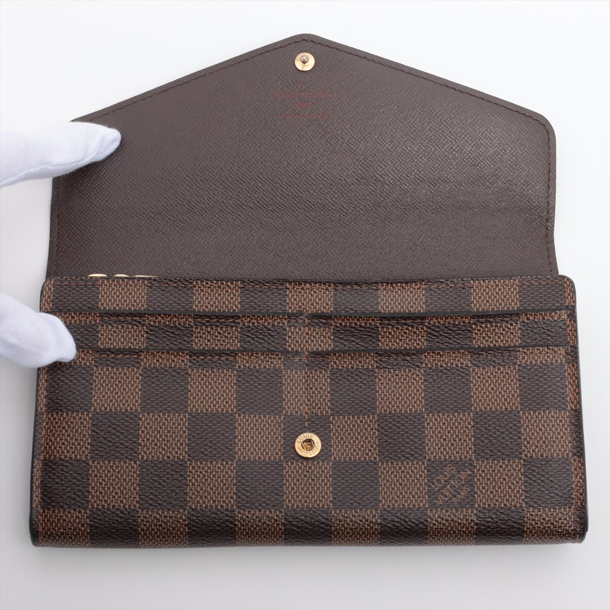 Louis Vuitton Damier Portfoliosara N63209 Brown Wallet