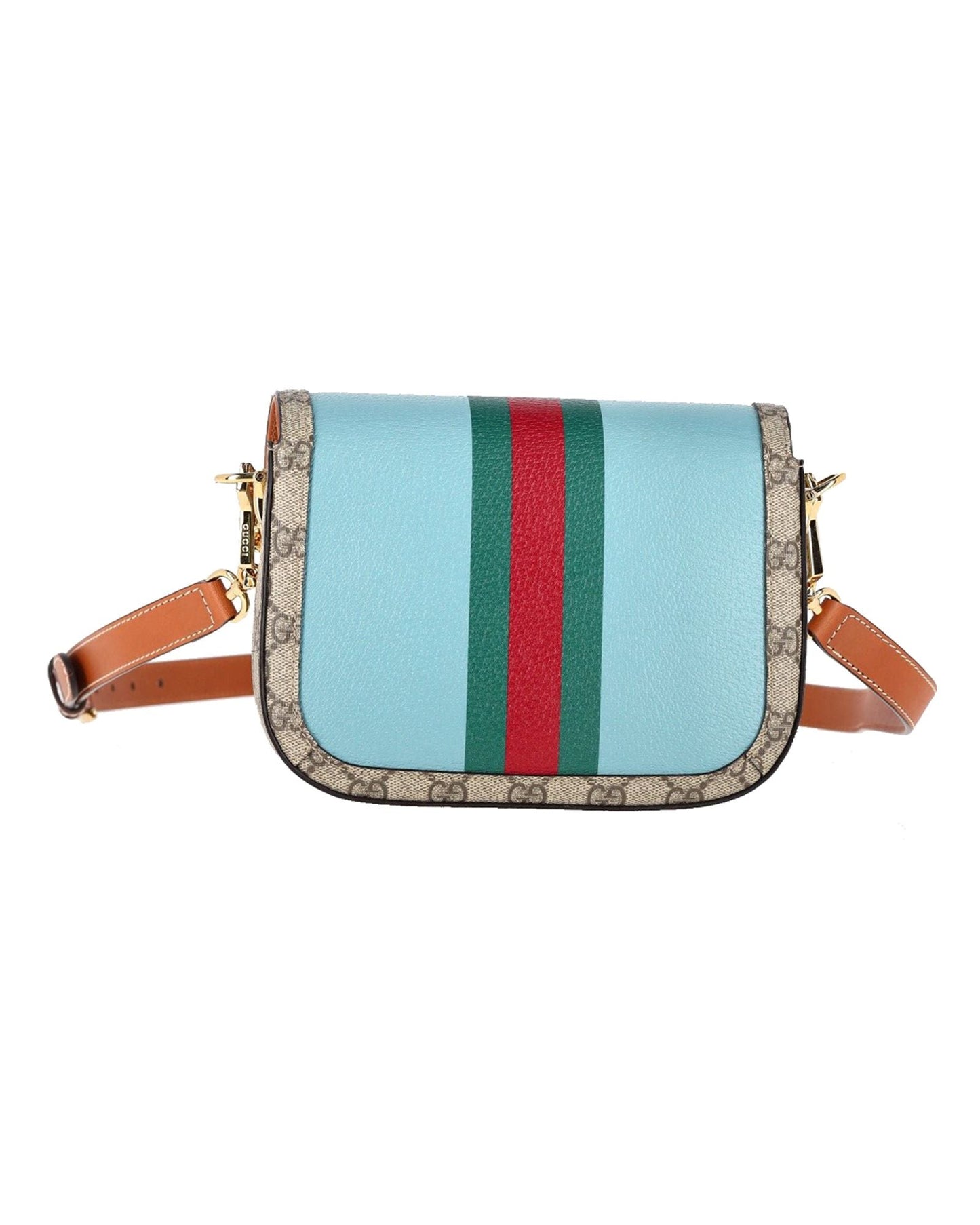 Luxury Gucci Trending 2025 Year of the Rabbit Horsebit 1955 Mini Bag in Brown GG Supreme Canvas and Multicolor Leather