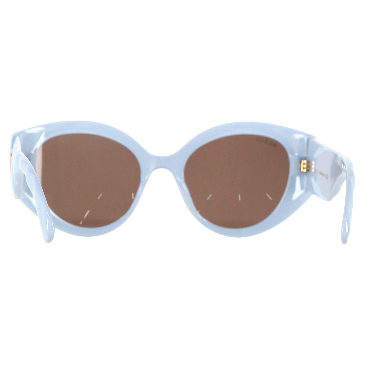 Gucci GG0809S Round Sunglasses in Light Blue Acetate