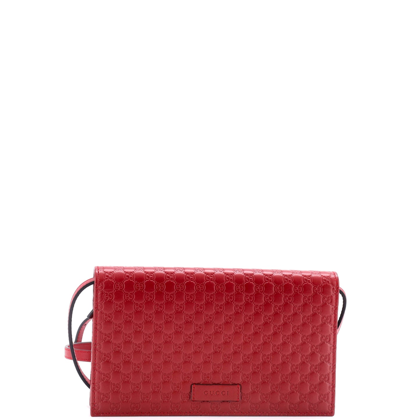 Wallet on Strap Microguccissima Leather