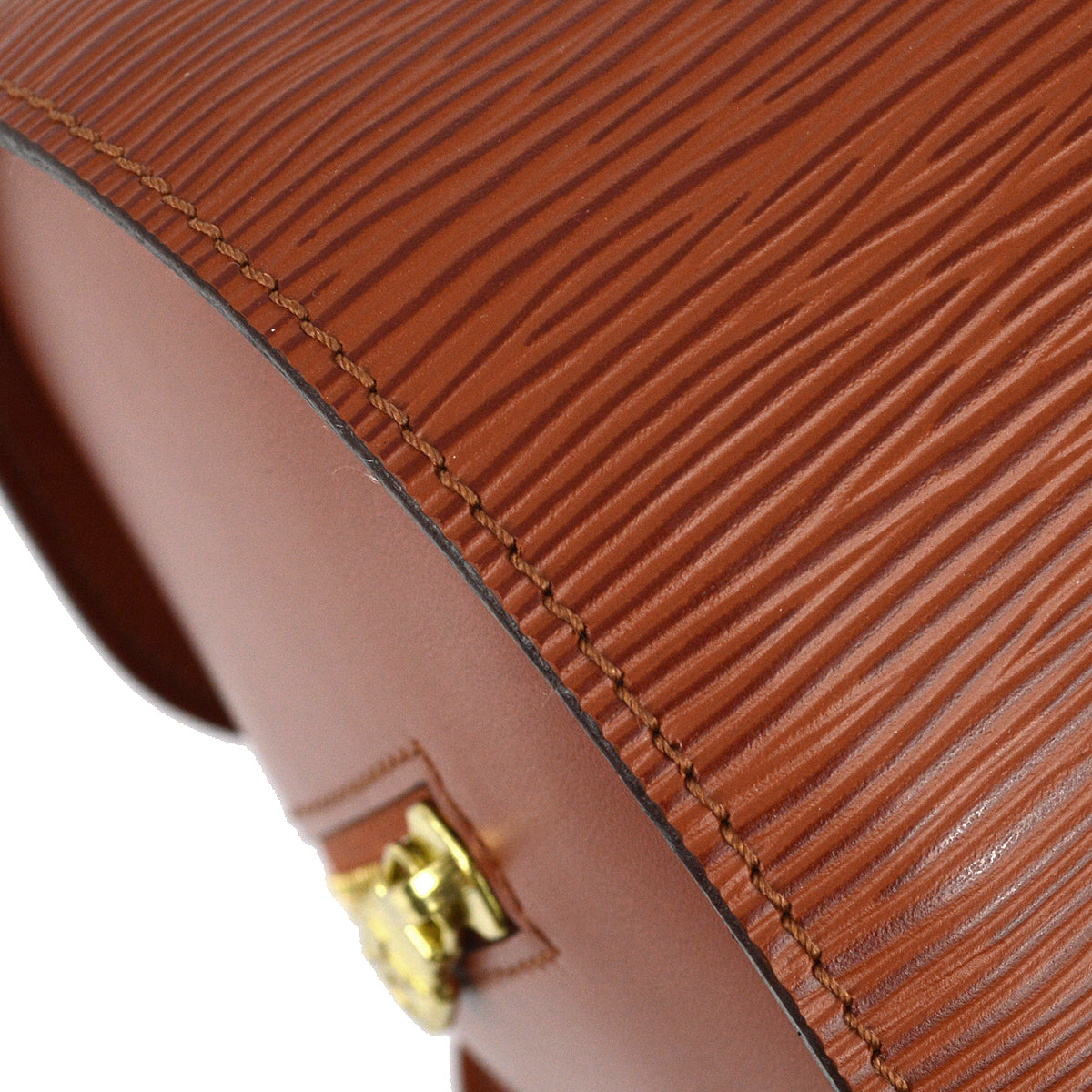 Louis Vuitton 1997 Brown Epi Soufflot Handbag M52867