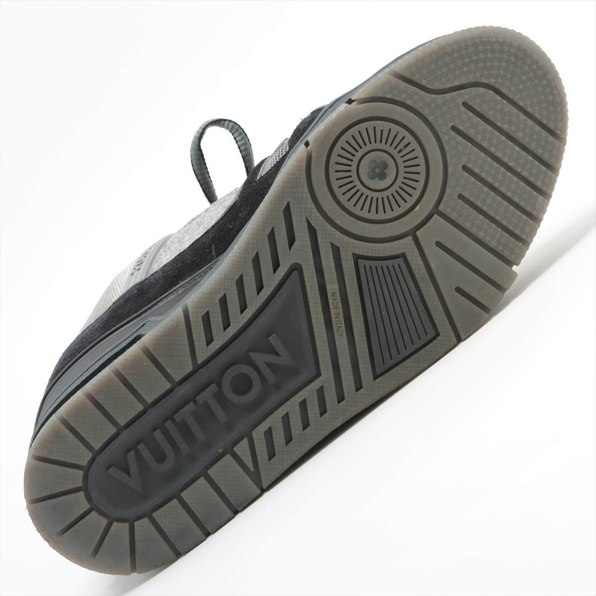 Louis Vuitton LV Trainer Line 19 Years Wool Trainers 7 1/2  Grey NV0169 ed Switched Switched